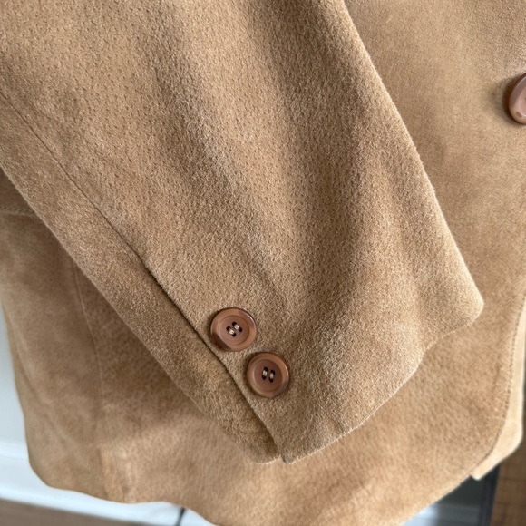 Lawless Tan Suede Leather Blazer Jacket Size XL‎ - Picture 8 of 17